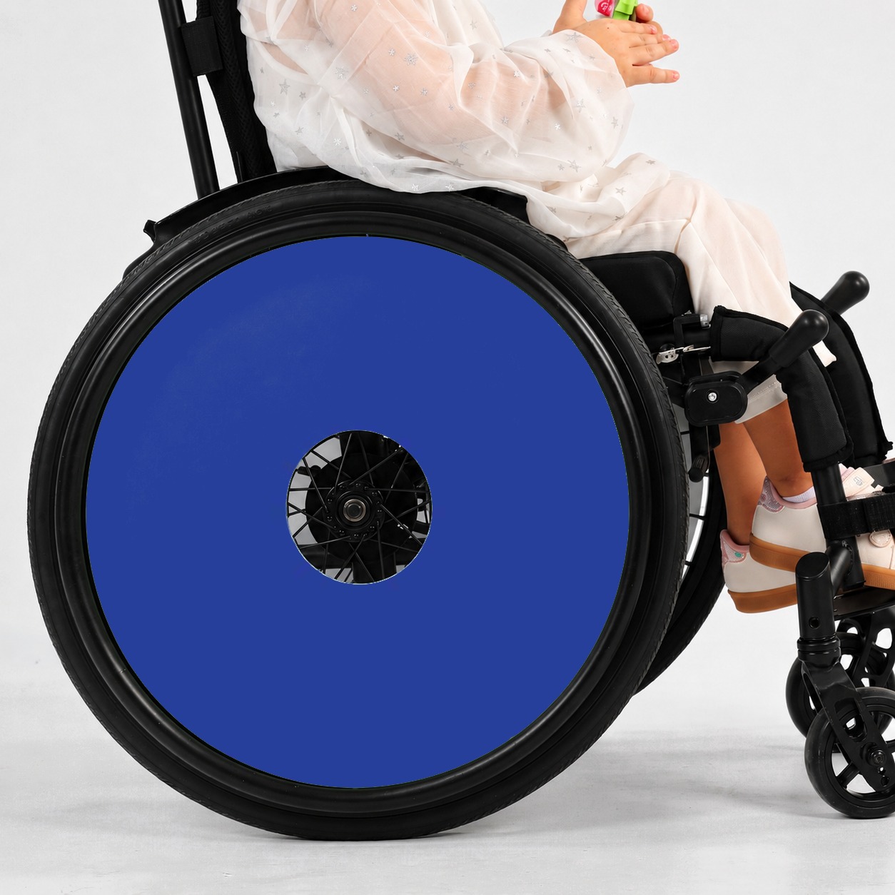 Rolstoel Spaakbeschermer Kleur Blauw (Nr.101), per set van 2 stuks