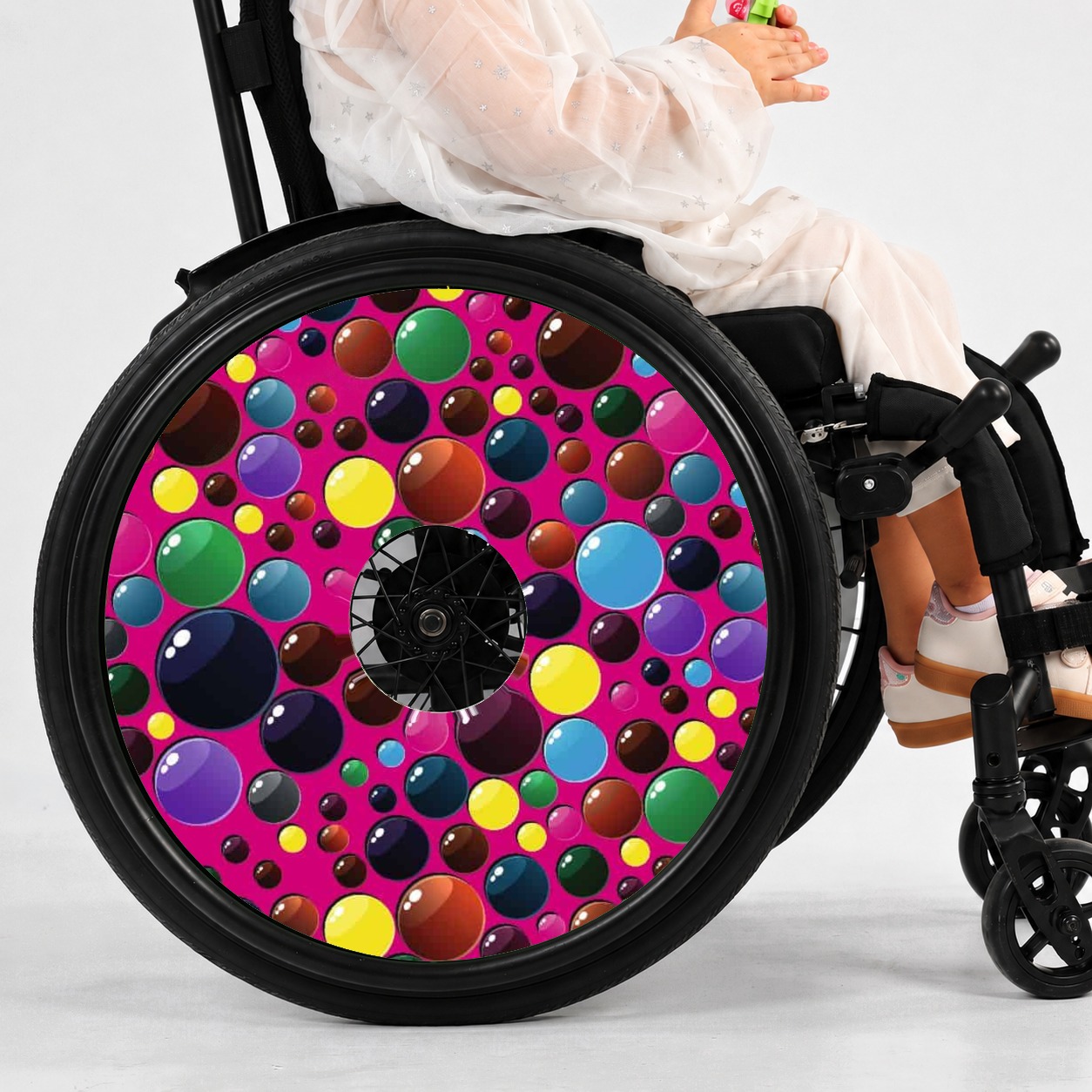 Rolstoel Spaakbeschermer Smarties (Nr.3214), per set van 2 stuks
