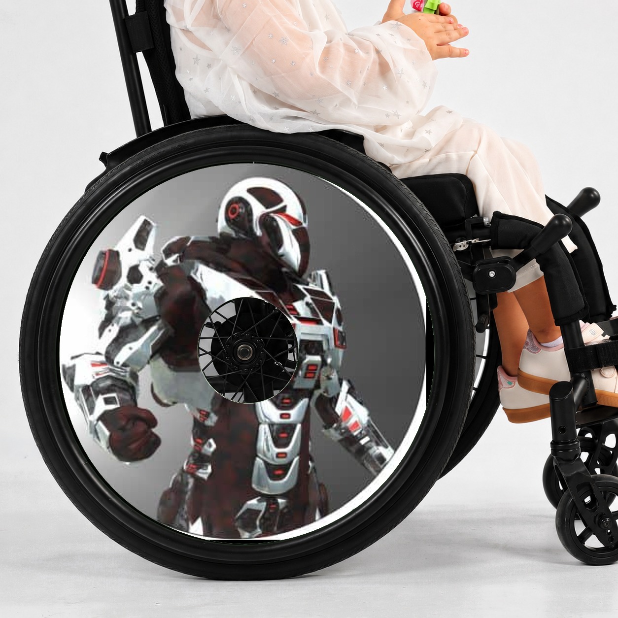 Rolstoel Spaakbeschermer Robot (Nr.3219), per set van 2 stuks