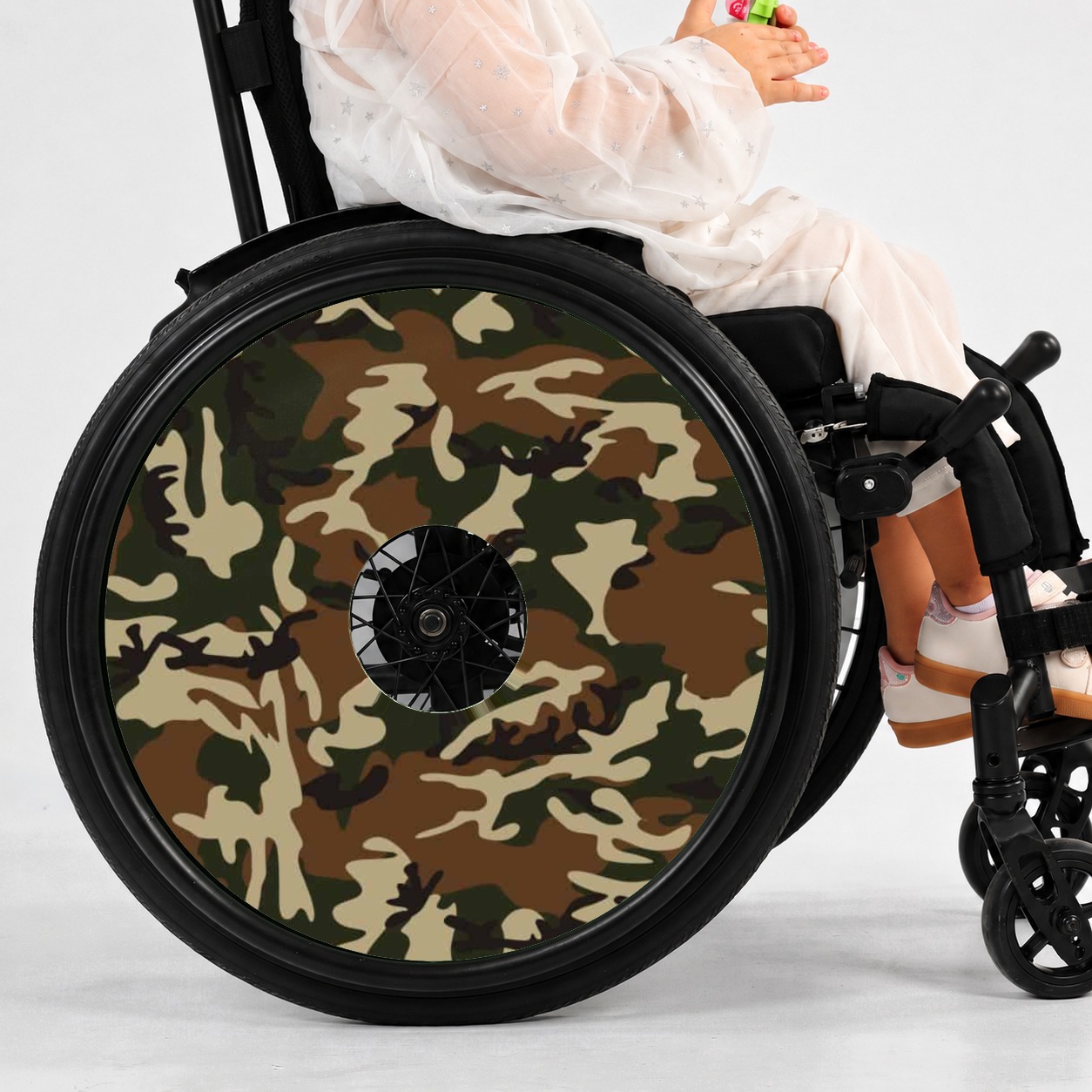 Rolstoel Spaakbeschermer Camouflage (Nr.3285), per set van 2 stuks