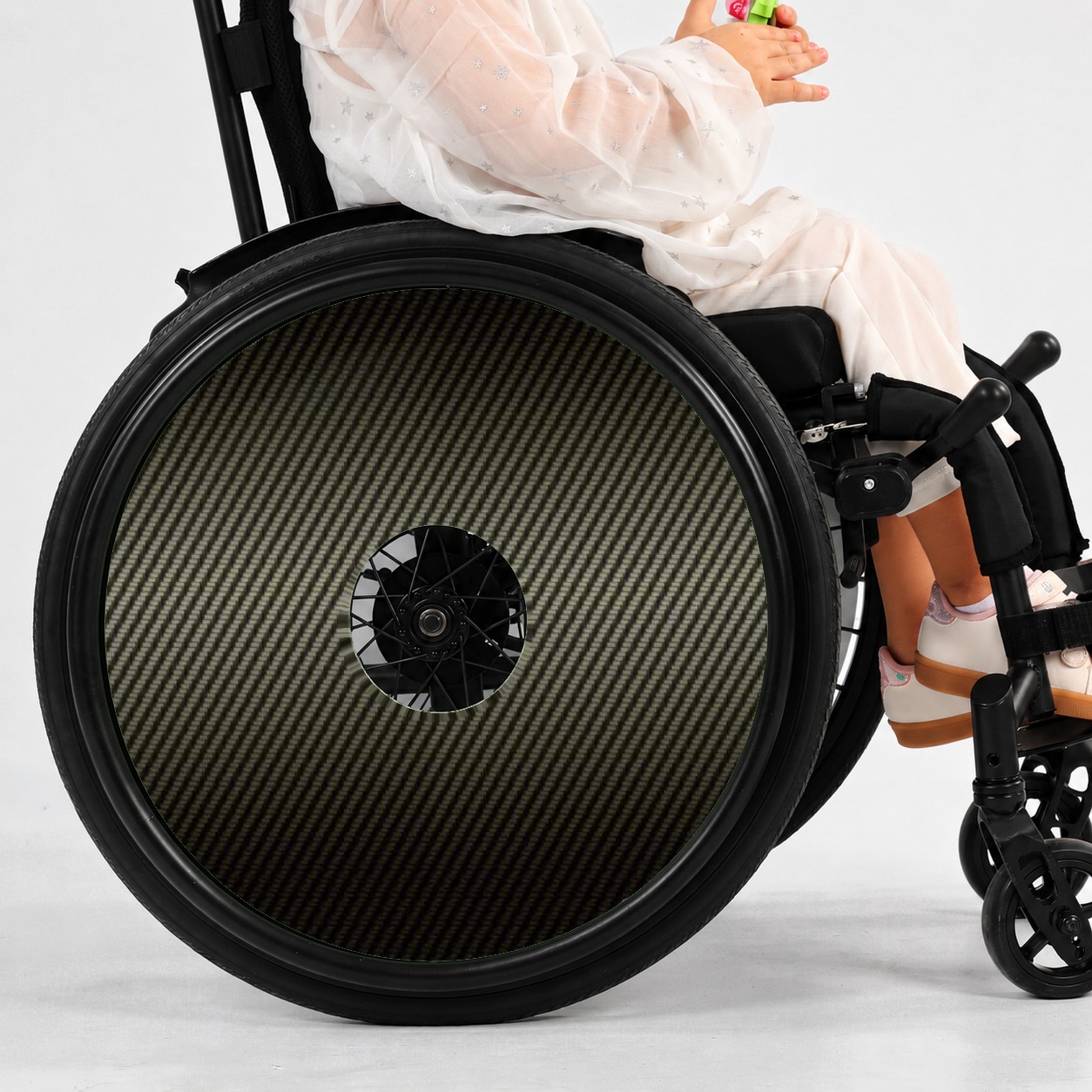 Rolstoel Spaakbeschermer Carbon (Nr.3558), per set van 2 stuks
