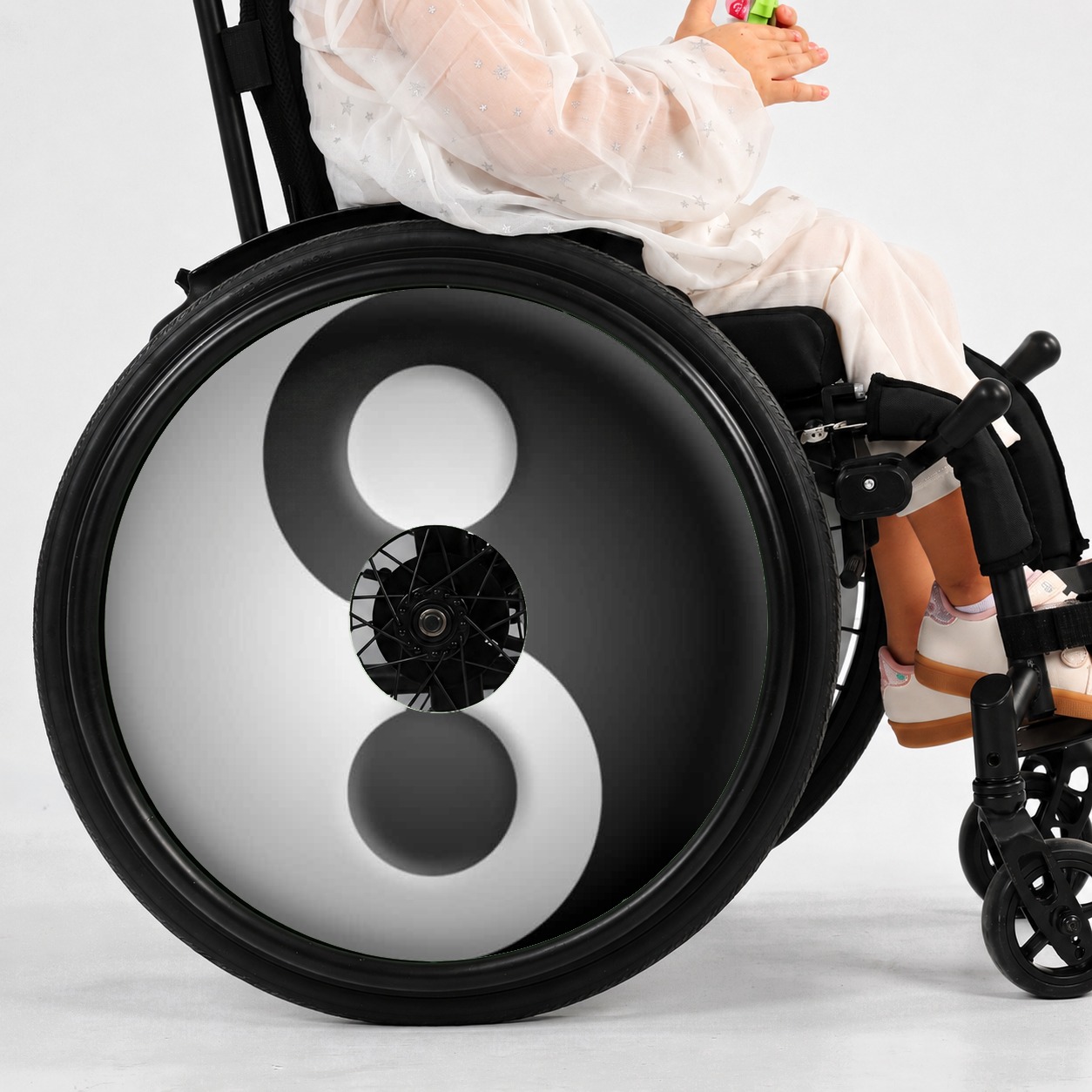 Rolstoel Spaakbeschermer Yin en Yang (nr.3735), per set van 2 stuks